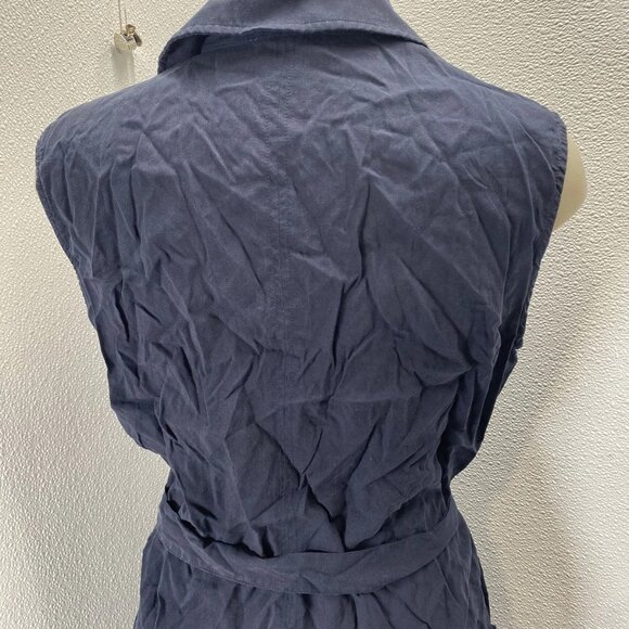 NEW SPLENDID Women's Alessi Short Collared Romper Size S Navy Blue - Picture 5 of 13
